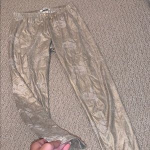 Gold Shimmery Girls Leggings